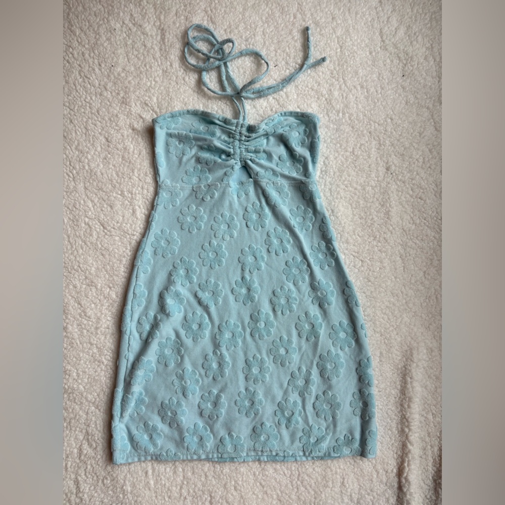 American Eagle Outfitters Blue Floral Swim Coverup
